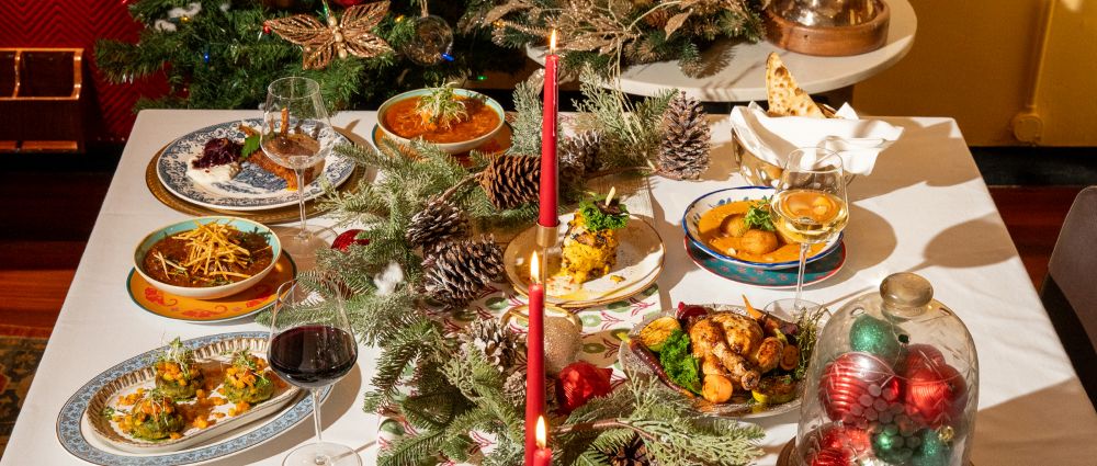 Festive dining at Colonel Saab