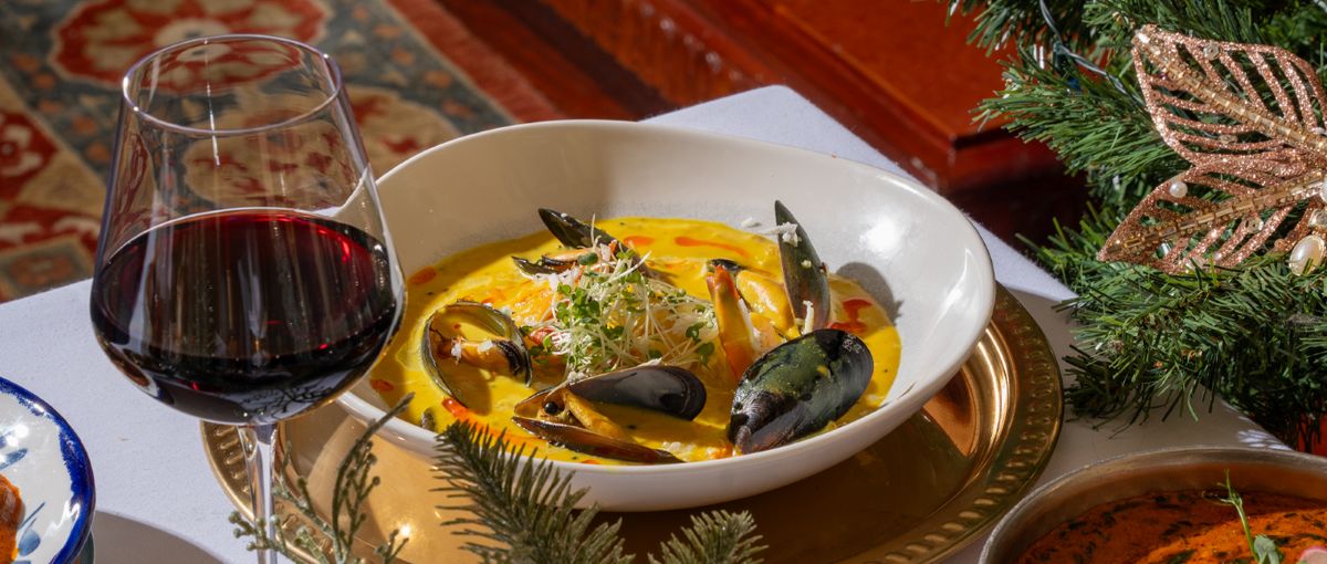 Festive dining at Colonel Saab